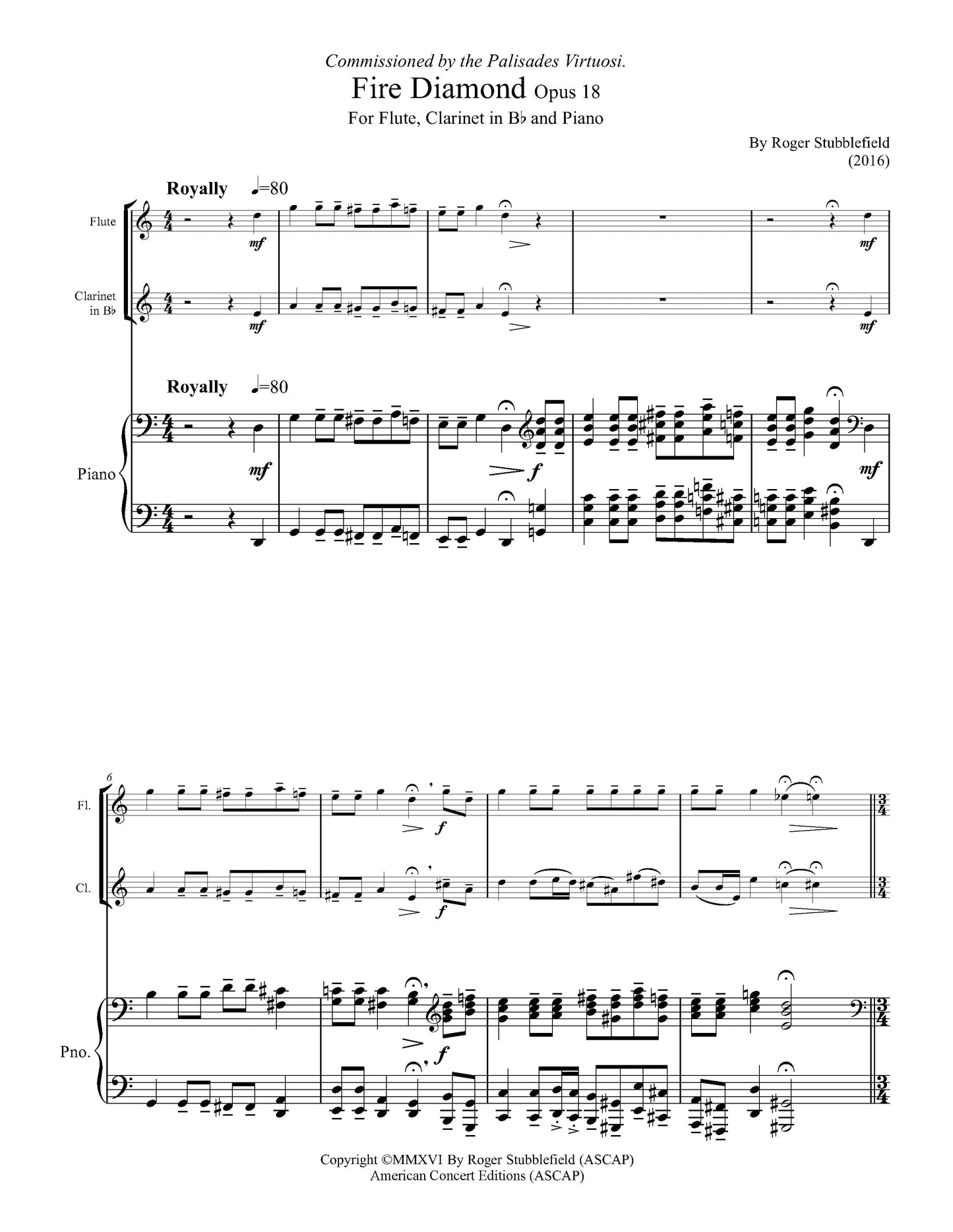 Fire Diamond, Op. 18