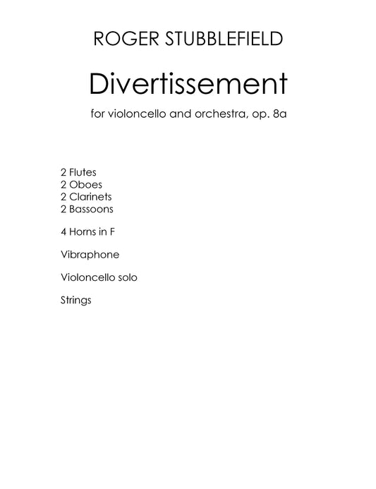 Divertissement for Violoncello and Orchestra