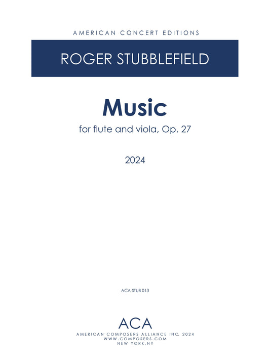 Music for Flute and Viola