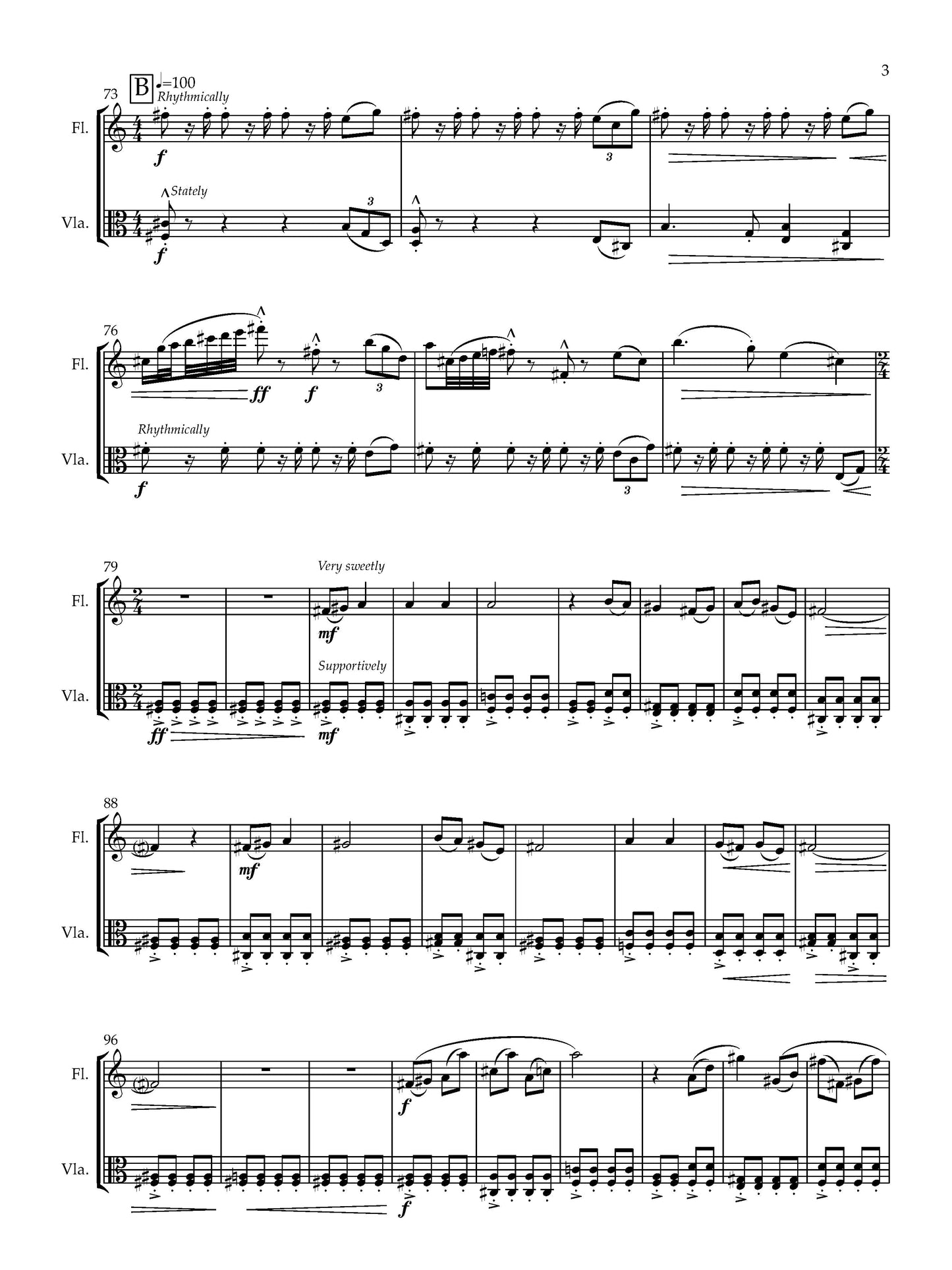 Music for Flute and Viola, Op. 27