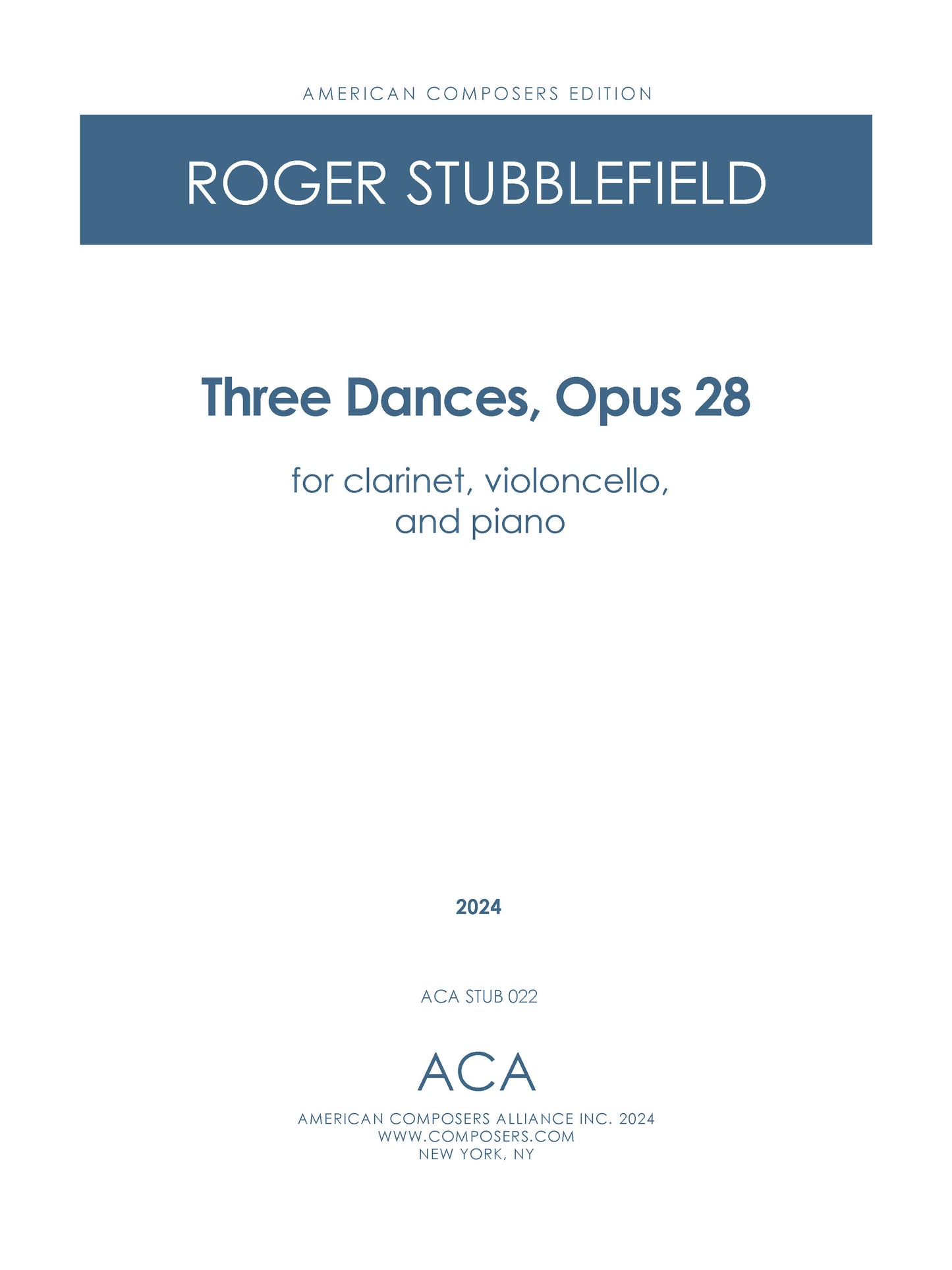 Three Dances, Op. 28