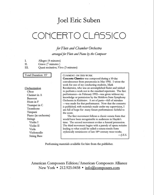 CONCERTO CLASSICO