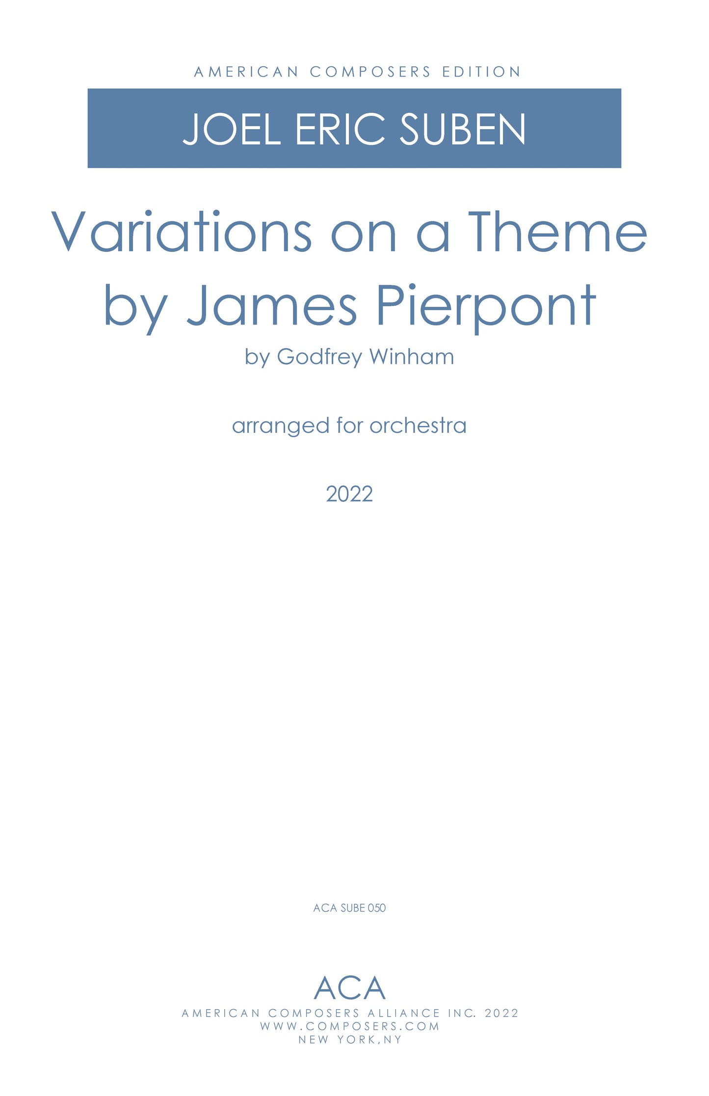 Variations on a Theme by James Pierpont