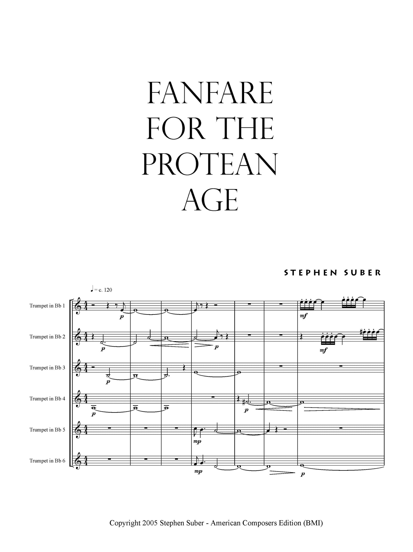 Fanfare for the Protean Age