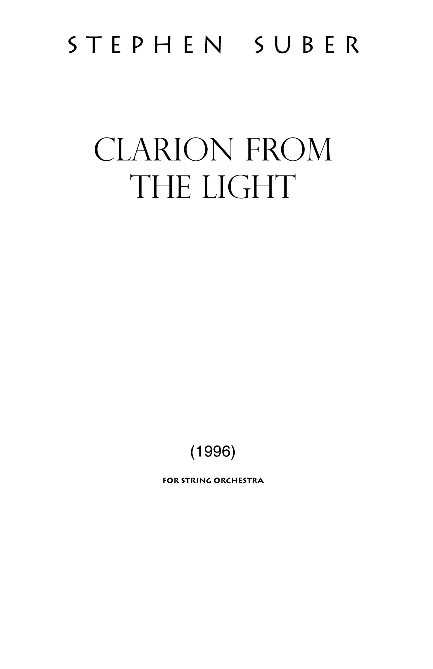 Clarion from the Light