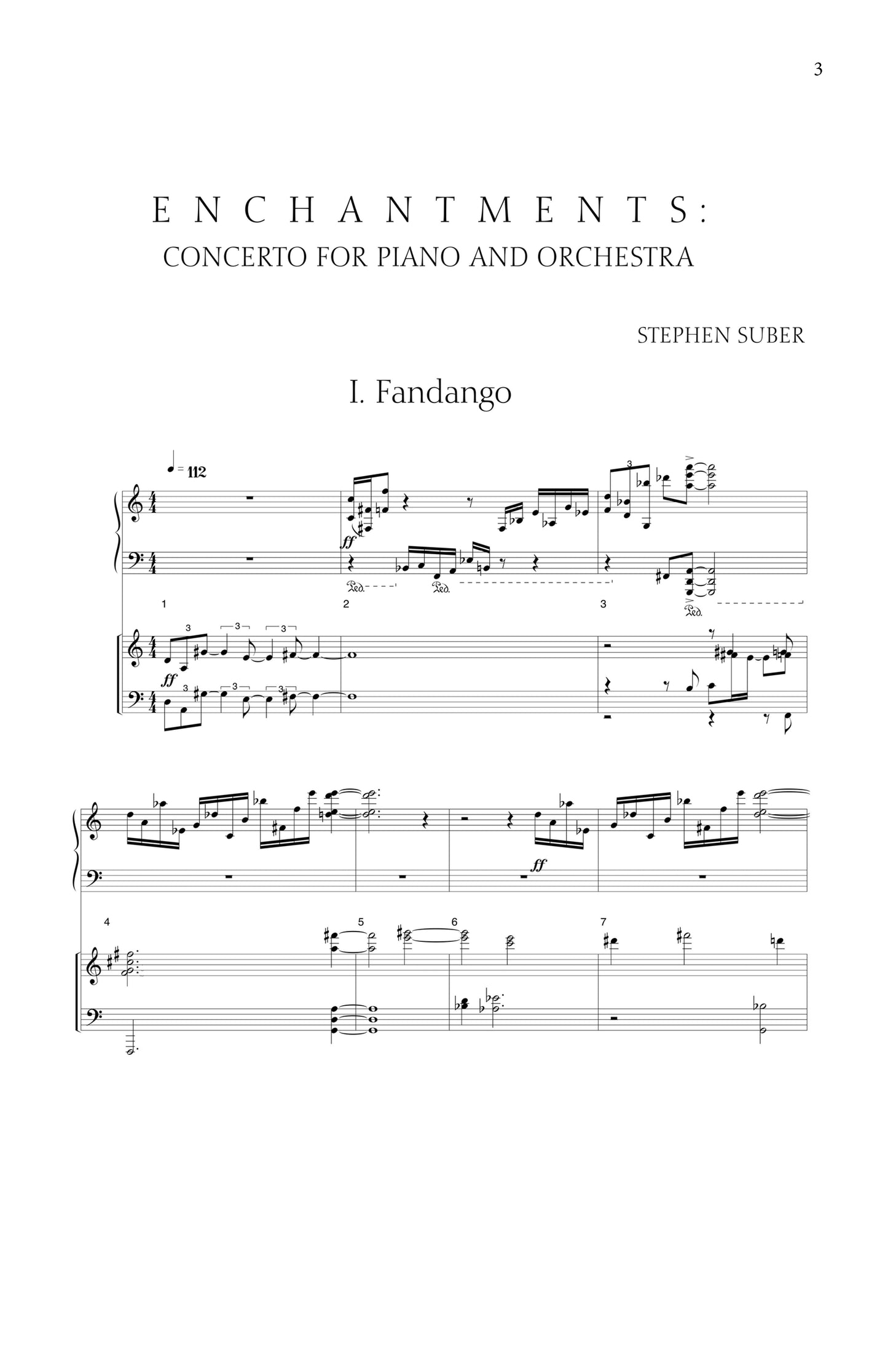 Enchantments: Concerto for Piano and Chamber Orchestra - Reduction for Two Pianos