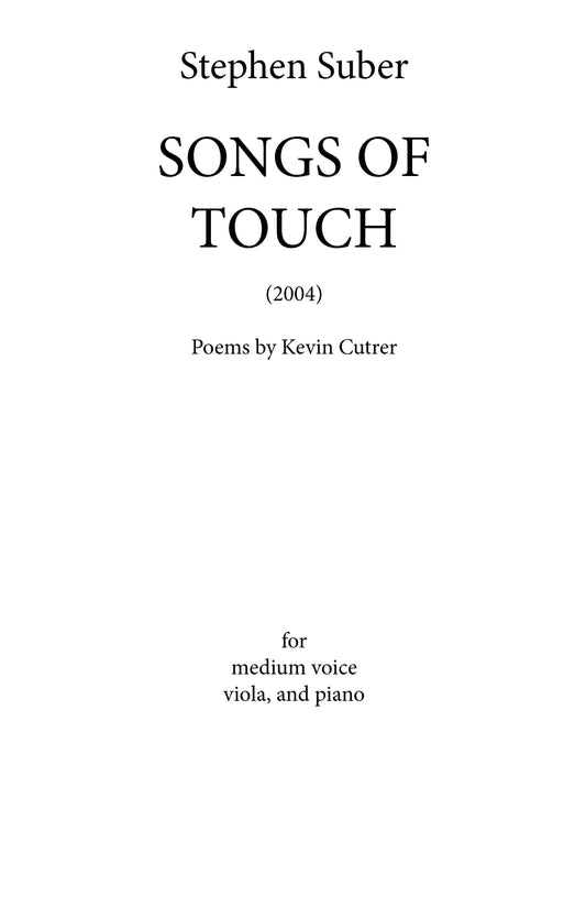 Songs of Touch