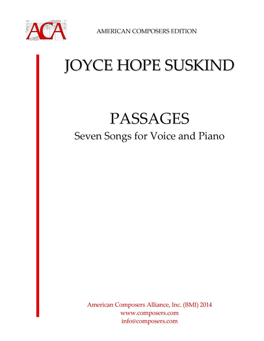 PASSAGES - Seven Songs for Voice and Piano