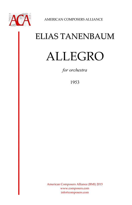 ALLEGRO FOR ORCHESTRA