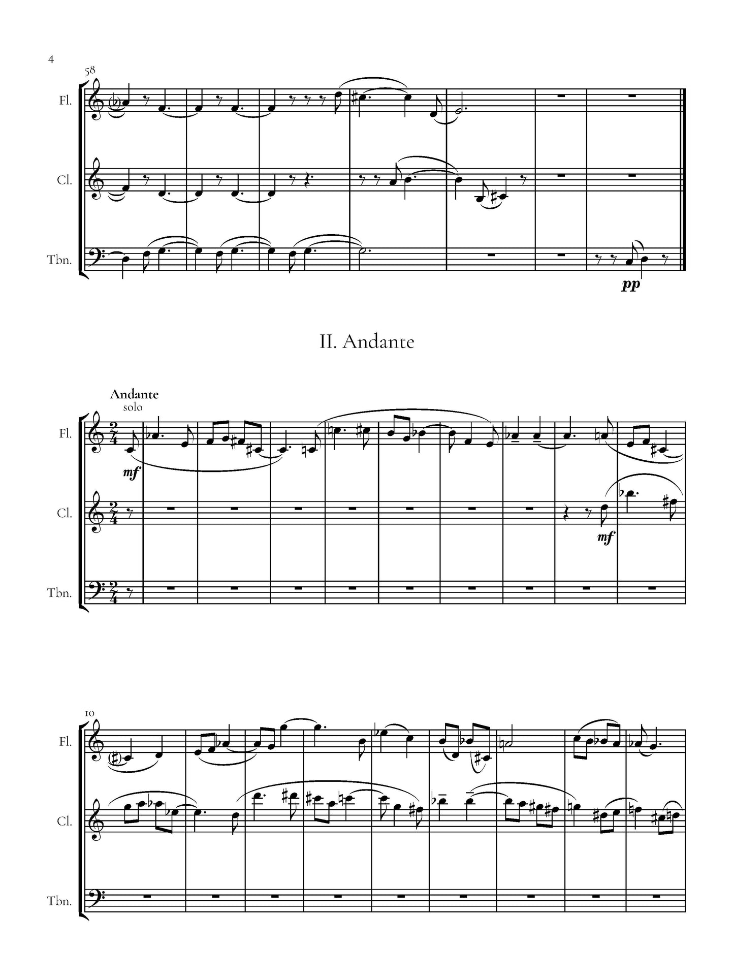 Three Sketches for Flute, Clarinet, Trombone