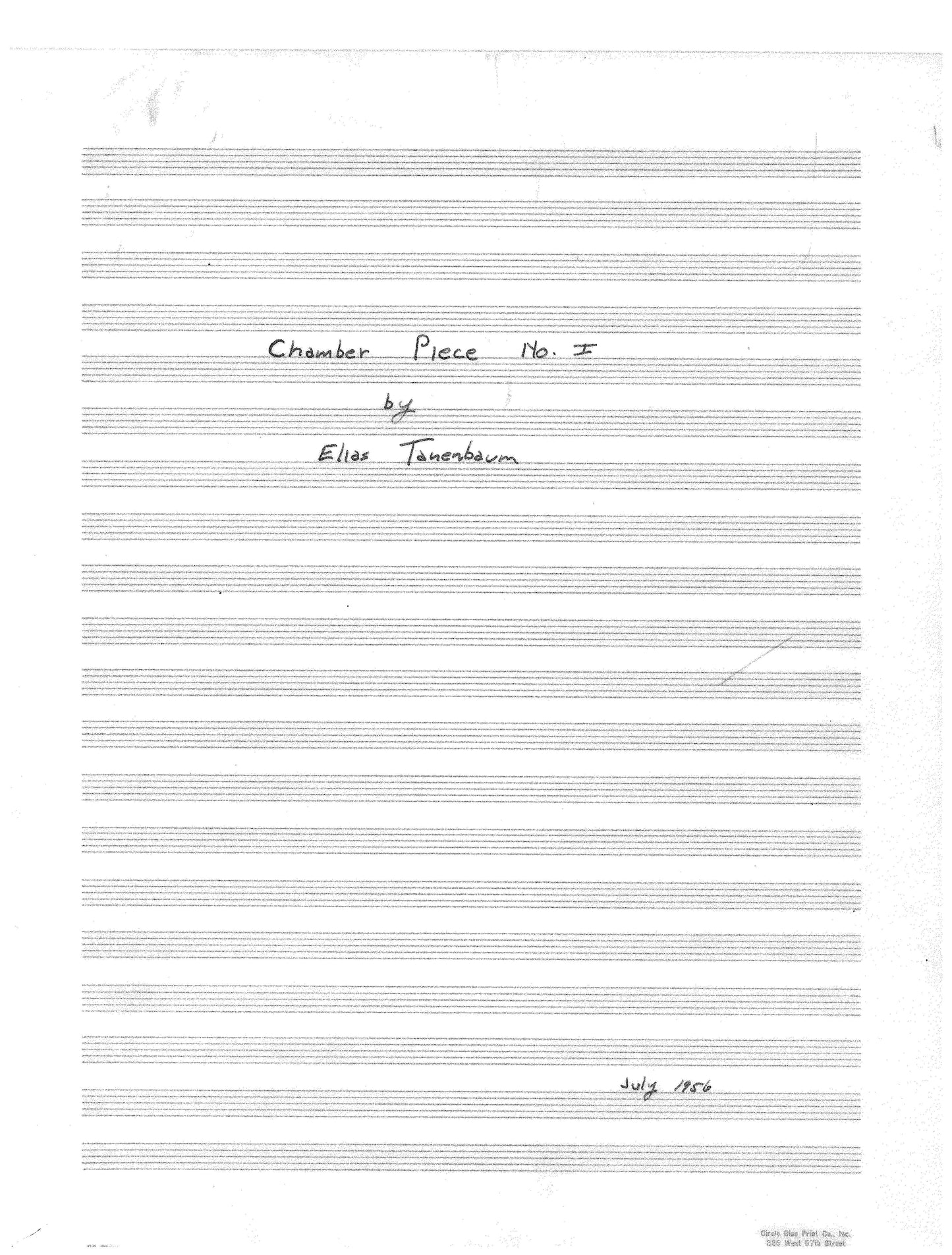 CHAMBER PIECE NO.1