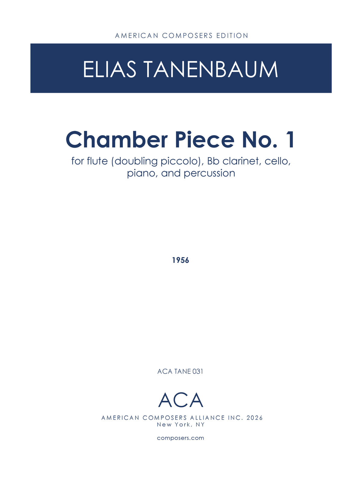 Chamber Piece No. 1