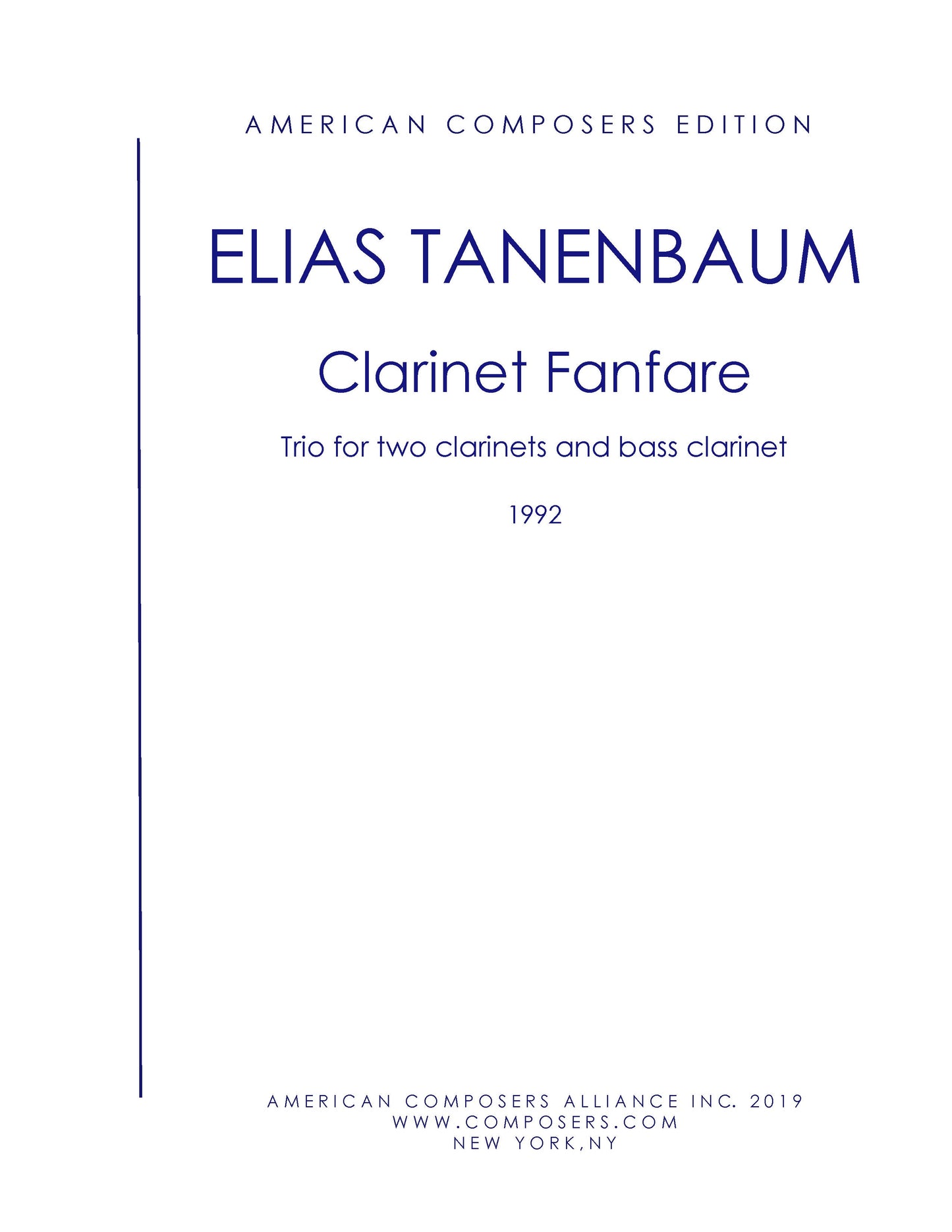 CLARINET FANFARE