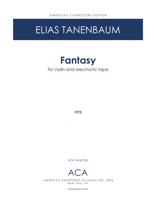 Fantasy for Violin and Tape
