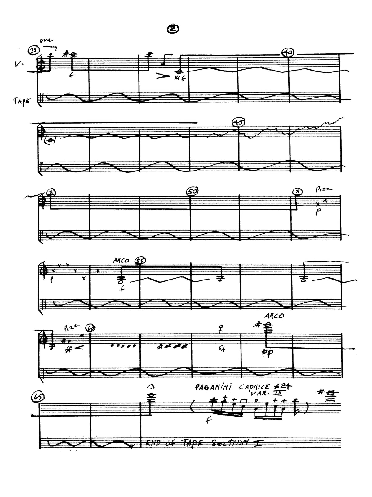 Fantasy for Violin and Tape