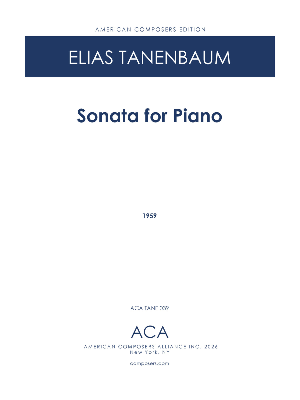 Sonata for Piano