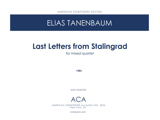 Last Letters from Stalingrad