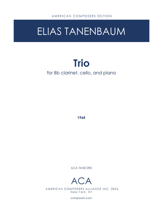 Trio for Clarinet, Cello, and Piano