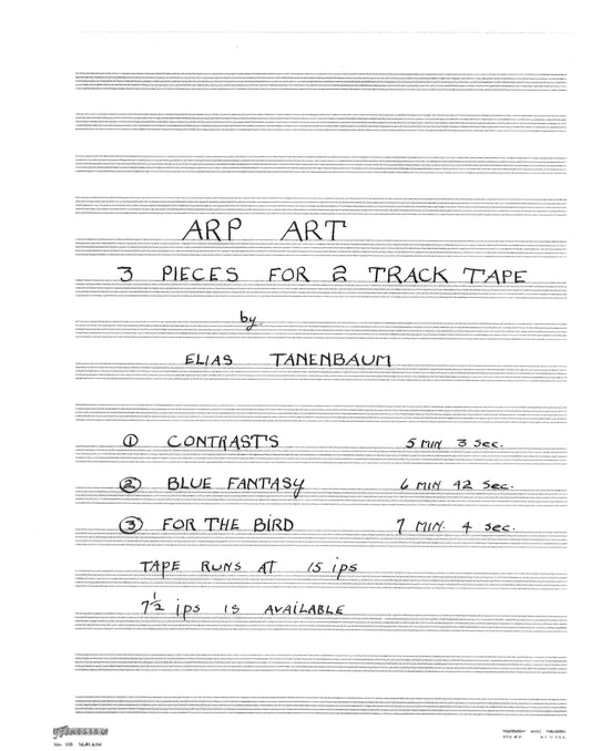 ARP ART - Four Pieces for 2-track Tape