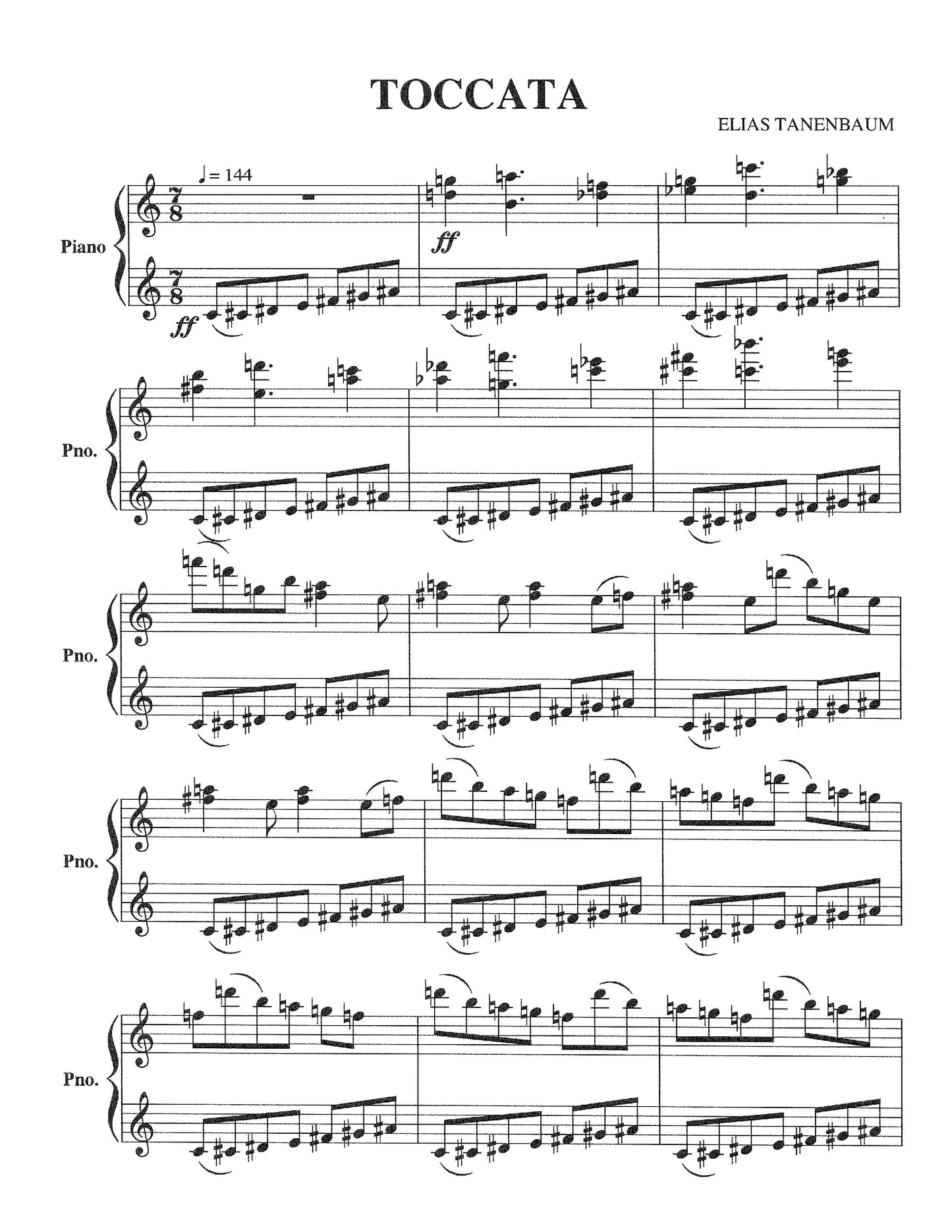 Toccata for Piano