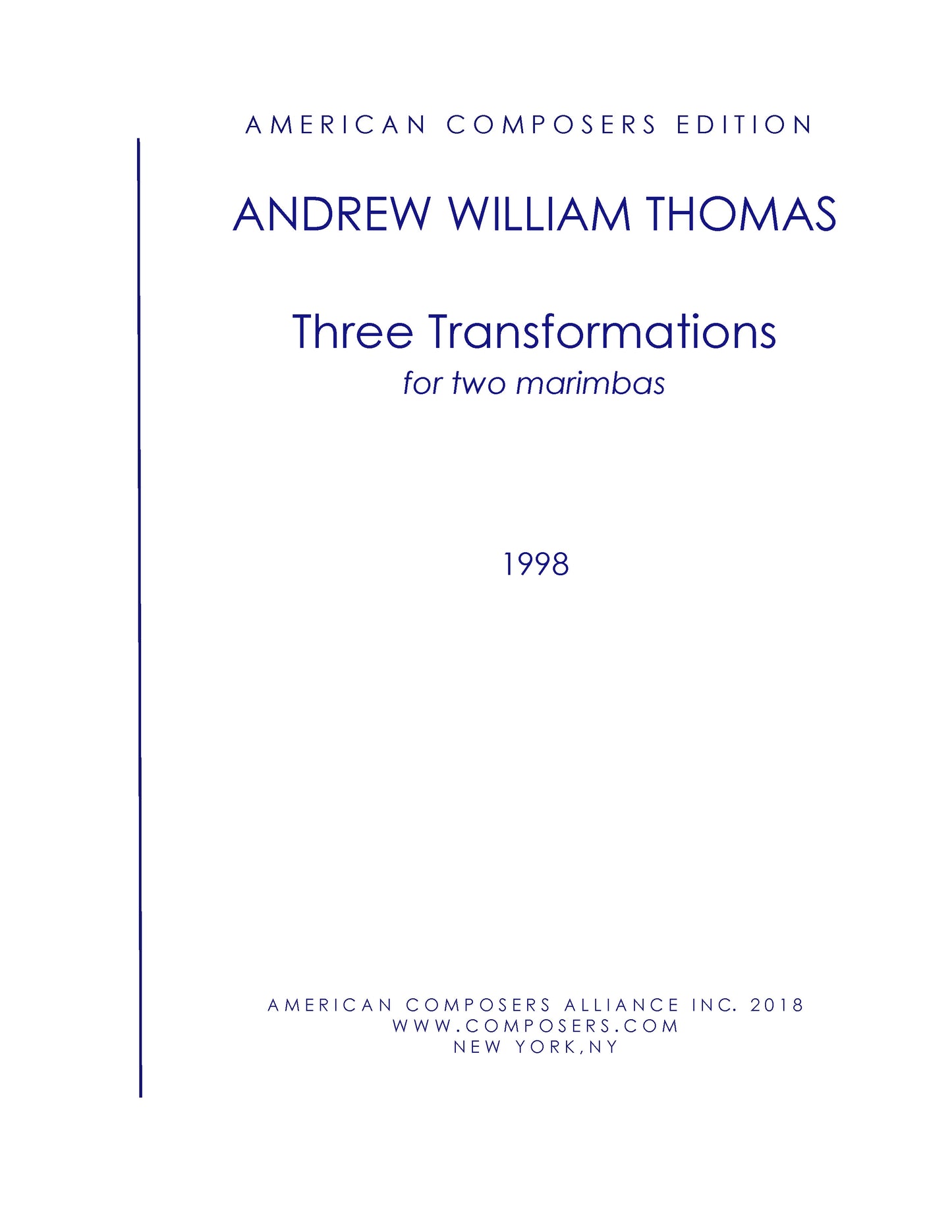 THREE TRANSFORMATIONS