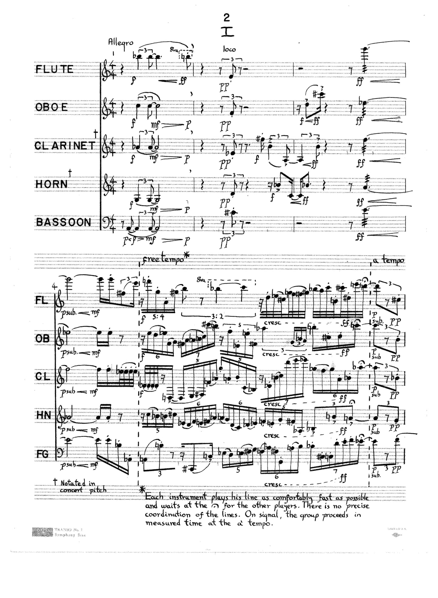 TWO STUDIES FOR WOODWIND QUINTET