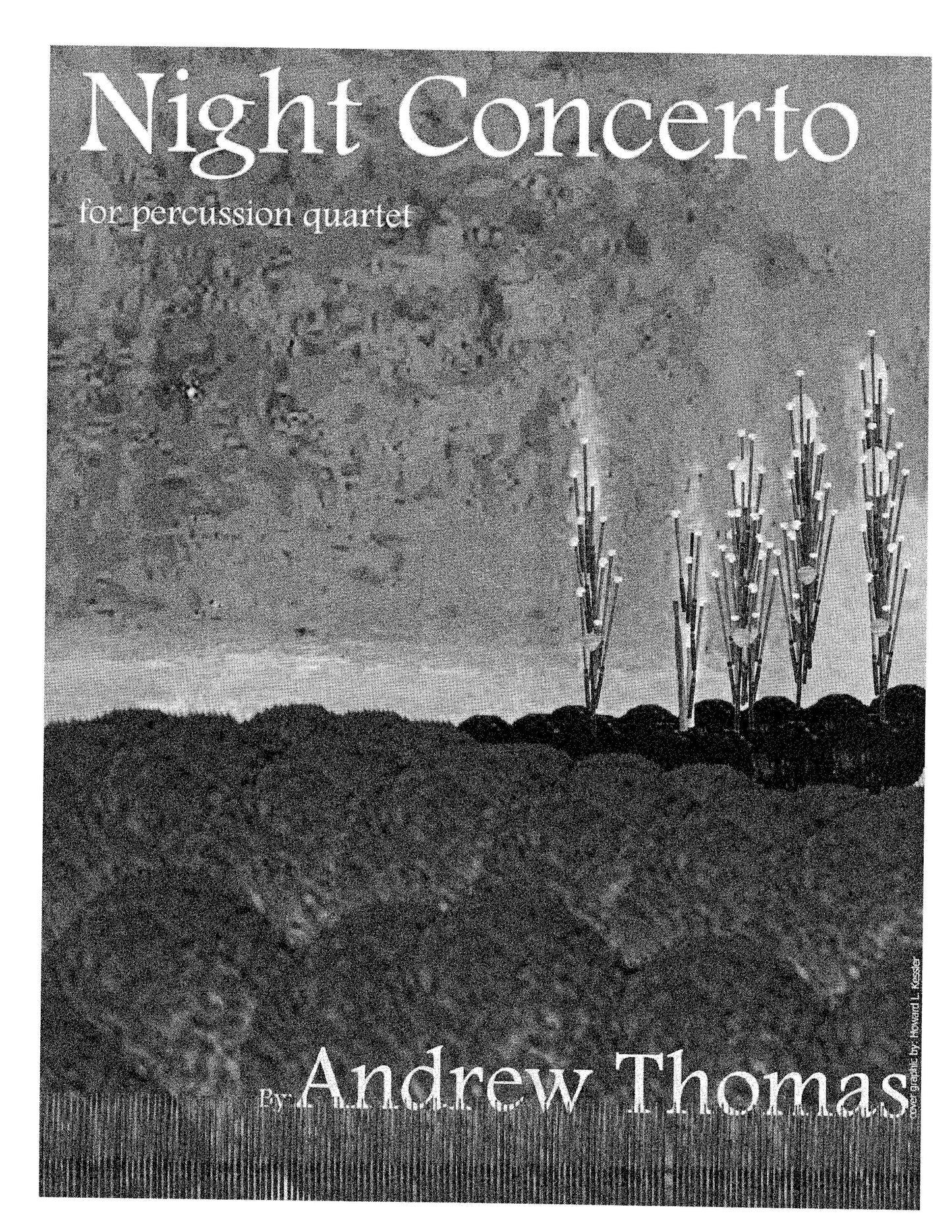 NIGHT CONCERTO, for Perc Qrt