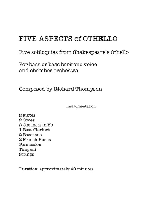 Five Aspects of Othello