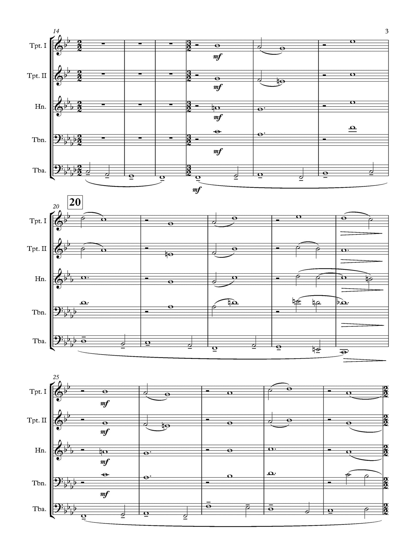 PASSACAGLIA for Brass Quintet