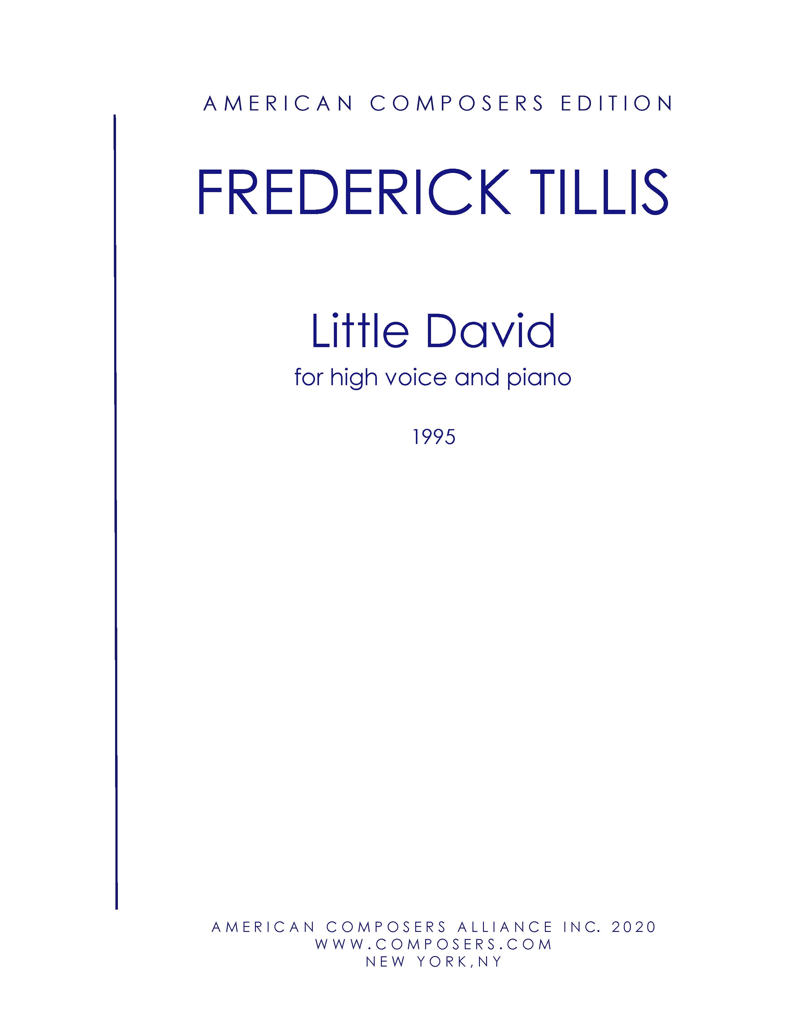 Little David – American Composers Alliance