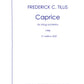 CAPRICE for string orchestra