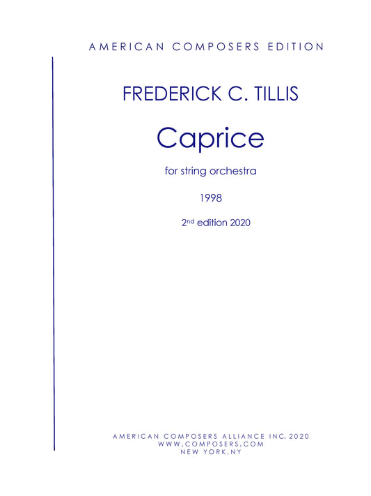 CAPRICE for string orchestra