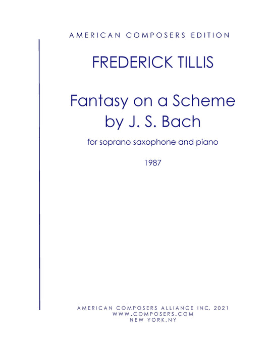 FANTASY ON A SCHEME BY J.S. BACH