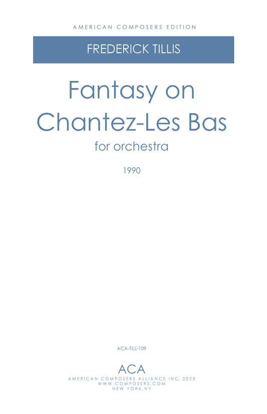 FANTASY ON CHANTEZ-LES BAS