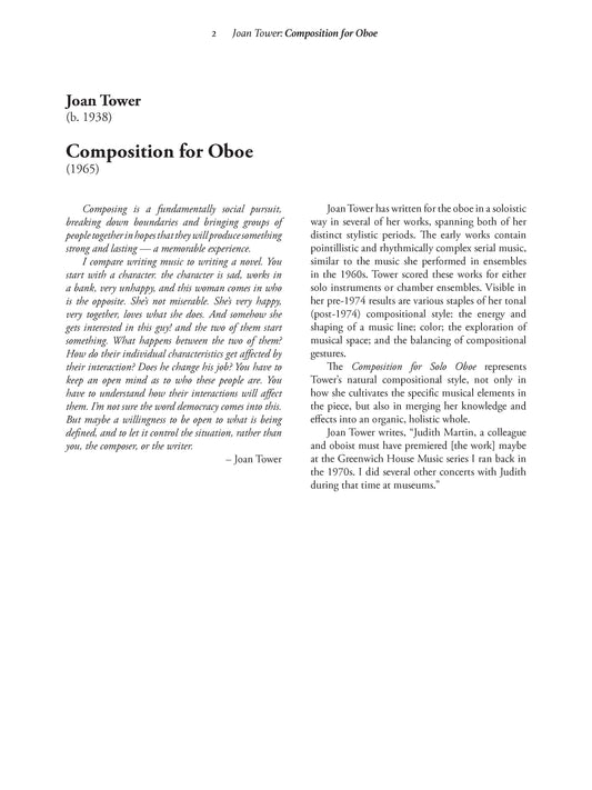 COMPOSITION FOR OBOE