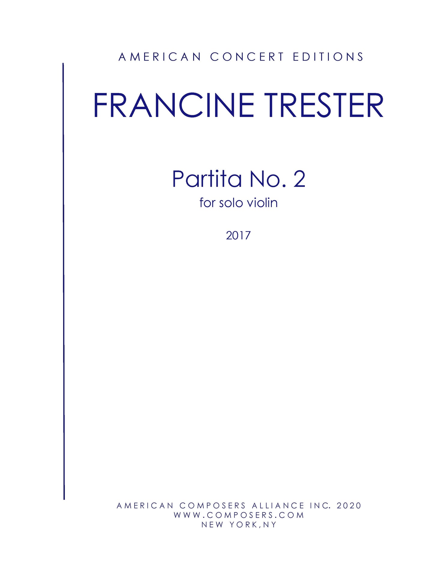 Partita No. 2 for Solo Violin