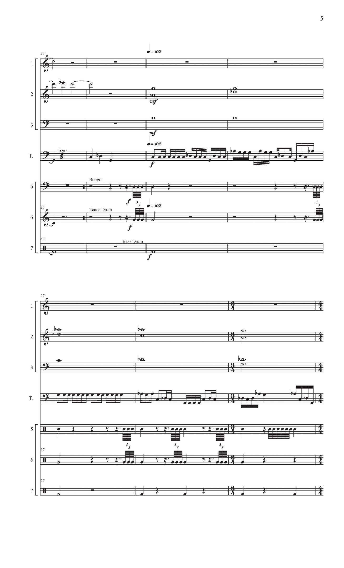 Apparition - for Solo Timpani and Six Percussion