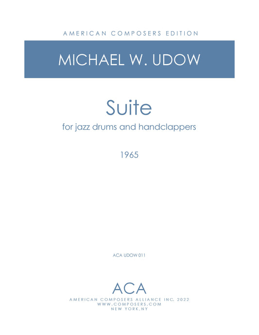 Suite for Jazz Drums & Handclappers