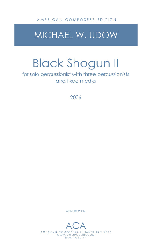 Black Shogun II