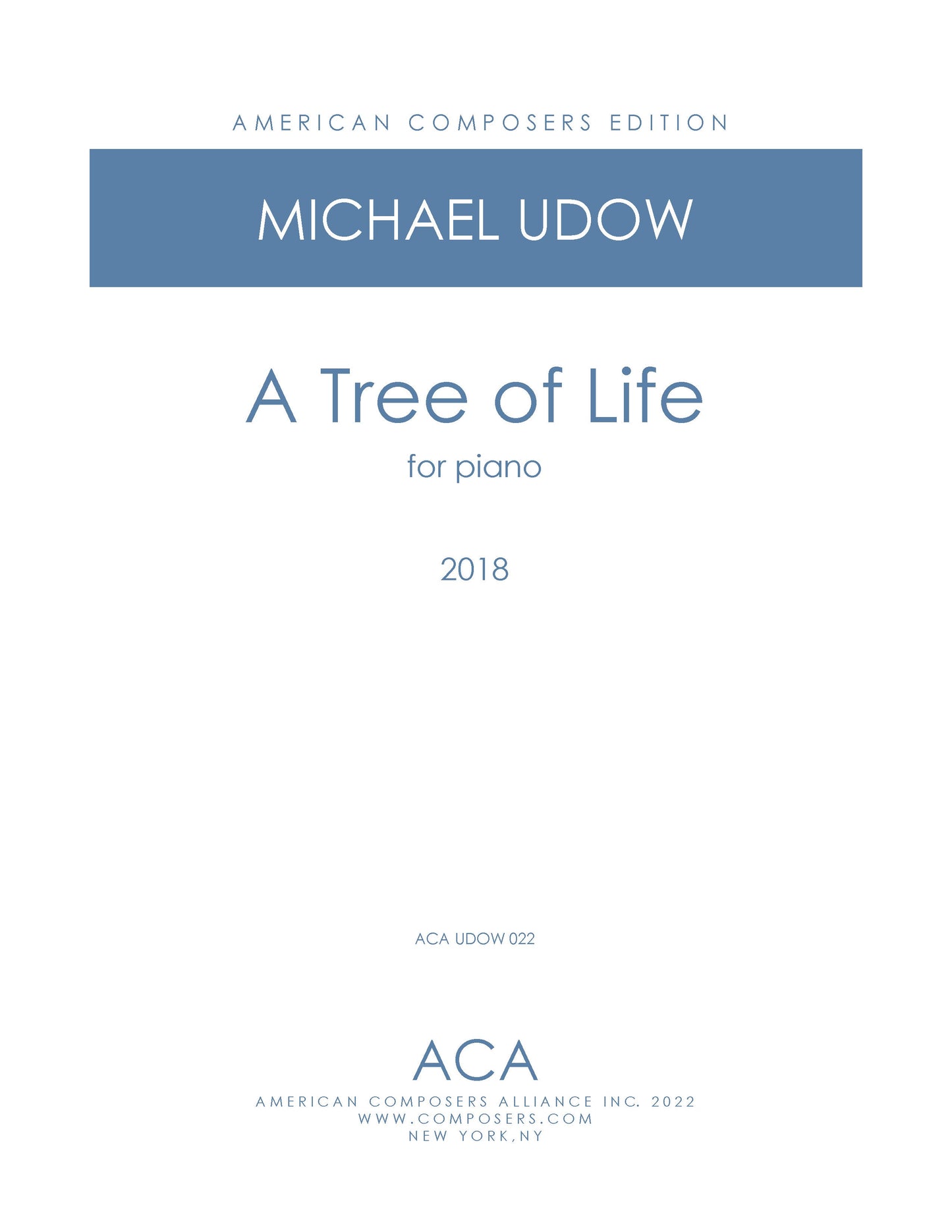 Tree of Life (for Piano)