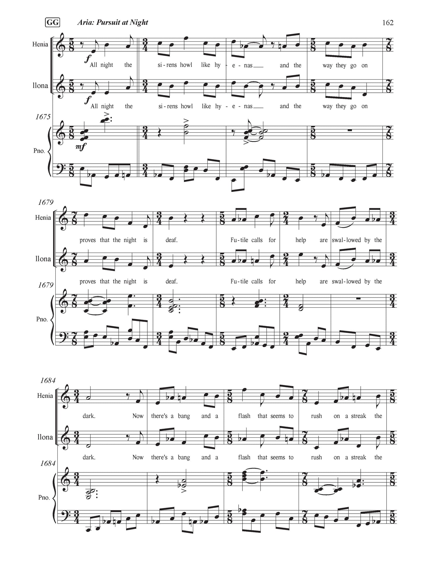 Wall of Two (Opera Piano/Vocal Score)