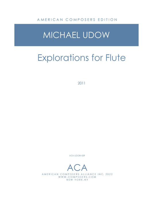 Explorations for Flute