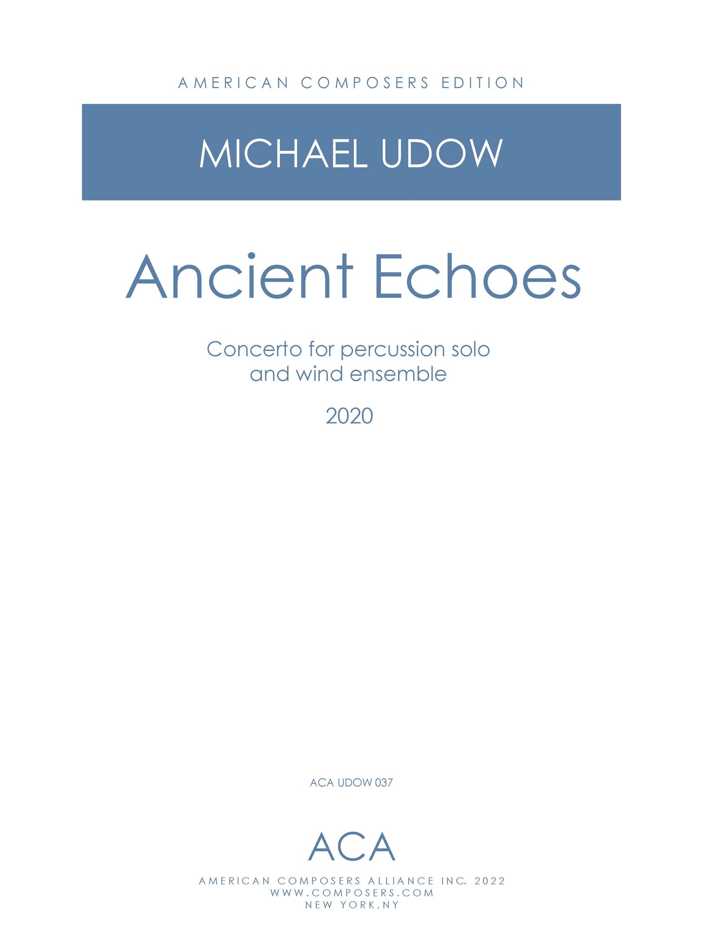 Ancient Echoes - Perc and Winds