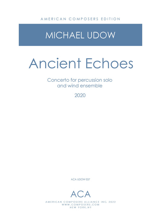 Ancient Echoes - Perc and Winds