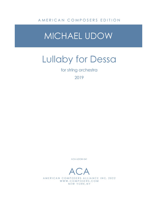 Lullaby for Dessa