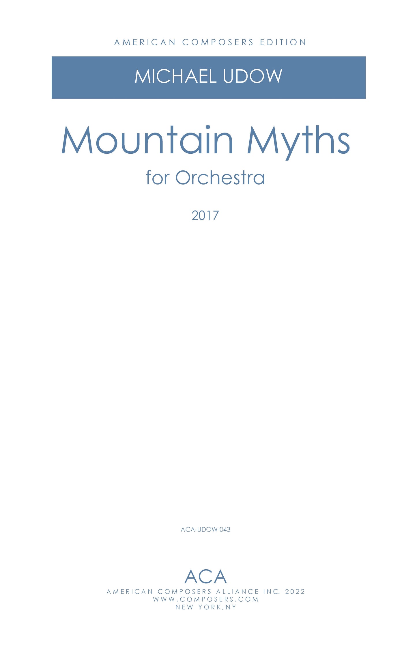 Mountain Myths