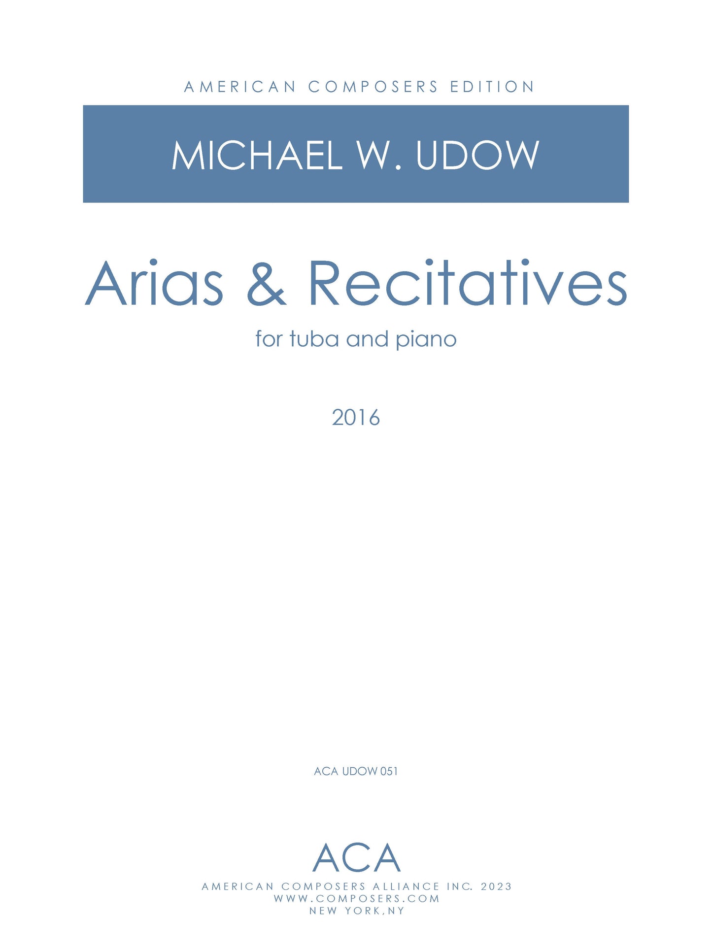 Arias & Recitatives for Tuba and Piano