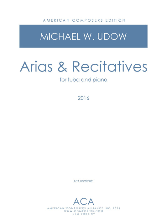 Arias & Recitatives for Tuba and Piano