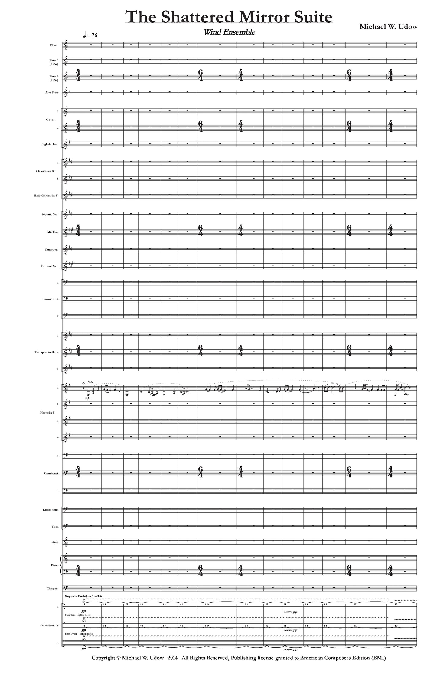 Shattered Mirror Suite - for Wind Ensemble