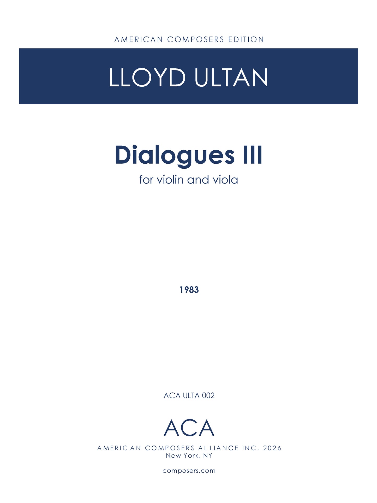Dialogues III